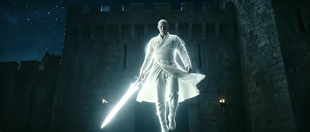 Dynamic action choreography integrated with cinematic AI-generated VFX for The Mystic Duel