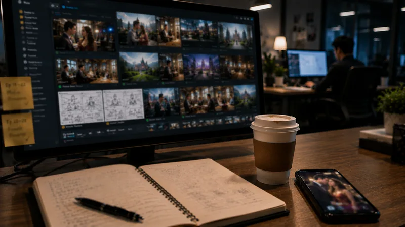 Multiple vertical drama genres produced simultaneously through an AI-powered video production pipeline for rapid content delivery.